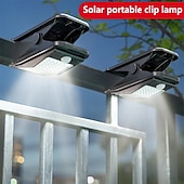 ieftine Luminile străzii-Lumină solară cu led pentru grădină, în aer liber, cu clipsare, cu senzor de mișcare, IP65, rezistentă la apă, pentru gard, punte, perete, cort de camping, terasă