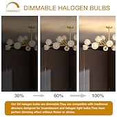 cheap LED Bi-pin Lights-BAJCR G4 Halogen Bulb 20W, 10 Pack Dimmable G4 Light Bulb for Under Cabinet Puck Light, Chandeliers, Track Lighting, AC/DC 12 Volt, T3 JC Type Bi-Pin G4 Base, Warm White 2800K