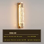 cheap Wall Sconces-Crystal Indoor Wall Lights LED Nordic Style Living Room Shops Cafes Gold + Rose Gold Steel Wall Light 110-240V