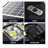 cheap Street Lights-Solar Street Lights Outdoor Waterproof  High Brightness Dusk to Dawn LED Lamp with Motion Sensor Remote Control for Garden Patio Porch Garage