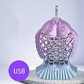 abordables Decoración y lámparas de noche-Lámpara uv recargable para matar insectos, lámpara eléctrica silenciosa para matar mosquitos, lámpara led usb portátil para matar insectos