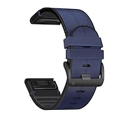 tanie Opaski do zegarków Garmin-Pasek do zegarka na Garmin Fenix 7X 7S 7 Pro Approach S70 Epix Pro 42mm 47mm 51mm Instinct 2X Tactix 7 Amoled Forerunner 955 255 Enduro Marq Descent Quatix 20mm 22mm 26mm Silikon Zastąpienie Pasek
