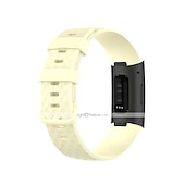 Недорогие Ремешки для часов Fitbit-Умный ремешок для часов для Фитбит Charge 4 / Charge 3 / Charge 3SE Мягкий силикон Умные часы Ремень Металлическая застежка Регулируется Дышащий Спортивный ремешок Замена Браслет