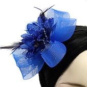 economico Fascinator-Fascinatori  Cappelli  Fasce per capelli in tulle  piume  rete con 1 pezzo Matrimonio  Occasione speciale  Copricapo per tea party per un&#039;ottima impressione Fascinatori del Derby Giornata di corsa