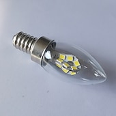 Недорогие Светодиодные лампы-свечи-2 Вт светодиодные свечи 230 лм e12 c35 24 светодиодные бусины smd 2835 теплый белый белый