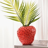 economico Vasi e cestini-vasi di fragole creativi composizioni floreali in resina decorazioni morbide per la casa ornamenti per desktop regali 1pc