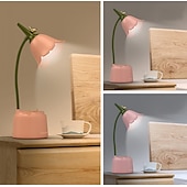economico Lampade da scrivania-lampada da scrivania a led pieghevole touch dimming con portapenne, luce da studio per la cura degli occhi ricaricabile tramite usb per dormitorio e camera da letto