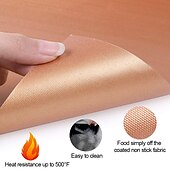 cheap Grills &amp; Outdoor Cooking-Set of 4 Non-stick Reusable Teflon Sheets Barbecue BBQ Grill Mats for Out Door Grilling