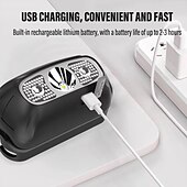 お買い得  ヘッドライト-ledヘッドランプ 充電式 インダクションセンサー 防水 ヘッドライト 懐中電灯 超軽量 ランプ本体 サイクリング キャンプなどに使用 shustar