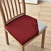 ieftine Husa scaun de sufragerie-huse pentru scaune pentru sufragerie burgundy elastic scaun husă pentru scaun elastic negru protector pentru scaune pentru petrecere hotel nuntă moale detașabil lavabil