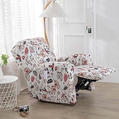 cheap Recliner Chair Cover-Stretch Recliner Cover Recliner Covers 1 Seater Armchair Couch Slipcover with Elastic Loop, Anti-cat Scratch Furniture Protector for Kids, Pets, Dogs, Cats