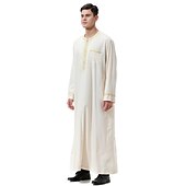 رخيصةأون عربي مسلم-رجالي رداء - روب ثوب / جبة ديني سعودي عربي العربية مسلم رمضان بالغين / قمصان الرضعثوب الراقص