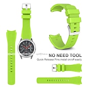 رخيصةأون عصابات ساعات سامسونج-حزام إلى Samsung Watch 3 45mm, Galaxy Wacth 46mm, Gear S3 Classic / Frontier, Gear 2 Neo Live سيليكون إستبدال حزام 22mm عصابة الرياضة معصمه