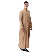 رخيصةأون عربي مسلم-رجالي رداء - روب ثوب / جبة ديني سعودي عربي العربية مسلم رمضان بالغين / قمصان الرضعثوب الراقص