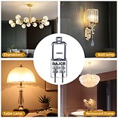 cheap LED Bi-pin Lights-BAJCR G4 Halogen Bulb 20W, 10 Pack Dimmable G4 Light Bulb for Under Cabinet Puck Light, Chandeliers, Track Lighting, AC/DC 12 Volt, T3 JC Type Bi-Pin G4 Base, Warm White 2800K