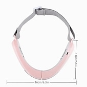 cheap Facial Care Devices-EMS Facial Lifting Massager Double Chin V Shape Lift Belt Red Blue Light LED Face Slimming Vibration Face Lift Devices Skin Care Perfect Birthday Gift For Mother Girls Women