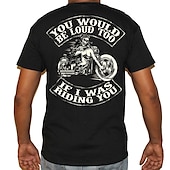 Men's Plus Size Big Tall T shirt Tee Tee Graphic Tee Crewneck Black Short Sleeves Outdoor Going out Print Graphic Letter Funny Clothing Apparel Cotton Blend Stylish Casual Tops4