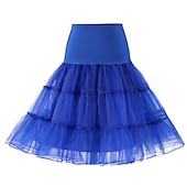 economico gonna sottoveste-Sottoveste da principessa anni &#039;50, gonna a cerchio, tutù sotto la gonna, crinolina, gonna in tulle, costume da donna, vintage, cosplay, festa/serata, ballo di fine anno, gonna corta/minigonna