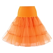 economico gonna sottoveste-Sottoveste da principessa anni &#039;50, gonna a cerchio, tutù sotto la gonna, crinolina, gonna in tulle, costume da donna, vintage, cosplay, festa/serata, ballo di fine anno, gonna corta/minigonna