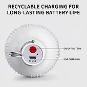 Недорогие Круглые светодиодные лампы-1шт 30 W Круглые LED лампы 1000 lm USB 72 Светодиодные бусины SMD 5730 Водонепроницаемый Перезаряжаемый Диммируемая Белый 5 V / RoHs / CE