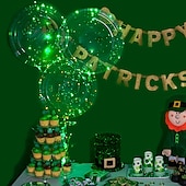 tanie Łańcuchy świetlne baterii-10 sztuk balon led luminous party 16 &quot;kolorowe balony materiały ślubne akademik strona dekoracji przezroczysta bańka dekoracji urodziny ślub balony led łańcuchy świetlne