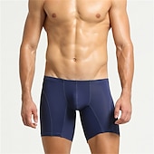 economico Boxer da uomo-Per uomo 1 PC Boxer Slip Elastene Misto cotone / sintetico Lavabile Comodo Liscio A vita bassa Nero Bianco