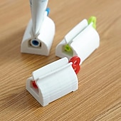 preiswerte Badezimmer-Organizer-3 stücke roll zahnpasta quetsche tube quetscher zahnpasta spender halter zahncreme bad manuelle spritze spender