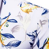 cheap Men&#039;s Casual Shirts-Men&#039;s Shirt Summer Shirt Button Up Shirt Casual Shirt Beach Shirt Summer Hawaiian Shirt Red Purple Short Sleeve Florals Shirt Collar Outdoor Going out Print Clothing Apparel Streetwear Stylish Casual