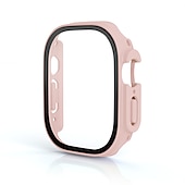 economico Cover per smartwatch-Custodia per orologi con protezione per lo schermo Compatibile con Apple Watch Ultra 49mm / Series 8 7 41mm 45mm / Series 6 5 4 SE 40mm 44mm / Series 3 2 1 38mm 42mm Resistente agli urti PC rigido
