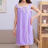 baratos Toalhas-plus size 80-180 catties pode usar toalha de banho sling roupão de banho feminino saia de banho espessa adulto do que algodão puro absorvente