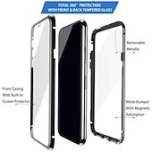 economico Cover Samsung-telefono Custodia Per Samsung Galaxy A34 A54 A73 A53 A33 A72 A52 A42 A71 A51 A31 A21s A12 A32 A13 Custodia ad adsorbimento magnetico con Proteggi Schermo Magnetico Protezione Completa Trasparente
