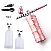 cheap Facial Care Devices-Airbrush Kit Mini Portable Handheld Compressor With Air Brush Spray Gun For Makeup Cake Decorating Model Coloring Manicure Tattoo Drawing Art