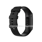 Недорогие Ремешки для часов Fitbit-Умный ремешок для часов для Фитбит Charge 4 / Charge 3 / Charge 3SE Мягкий силикон Умные часы Ремень Металлическая застежка Регулируется Дышащий Спортивный ремешок Замена Браслет