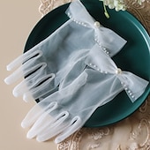 levne Příslušenství a další-Elegantní 50. léta 20. léta 20. století Rukavice Pro nevěstu Běžný Velký Gatsby Dámské Svatební Večírek Maturitní ples Dospělé Rukavice