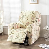 cheap Recliner Chair Cover-Stretch Recliner Cover Recliner Covers 1 Seater Armchair Couch Slipcover with Elastic Loop, Anti-cat Scratch Furniture Protector for Kids, Pets, Dogs, Cats