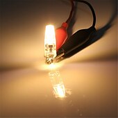 Χαμηλού Κόστους LED Bi-pin Λάμπες-10 τμχ led cob g4 3w λαμπτήρας λαμπτήρας 1505 cob λαμπτήρας σιλικόνης ac/dc 12v 220v dc12v 360 γωνία δέσμης αντικατάσταση λαμπτήρων led αλογόνου φώτα πολυέλαιου