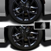 billige Karosseridekorasjon og -beskyttelse til bil-6 stk universelle bilfelg vinyl klistremerker reflekterende hash mark stripe racing hjul nav dekaler hjul dekor