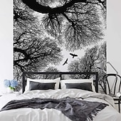 זול טפט-טפטים מגניבים טבע טפט קיר ציור קיר שחור ולבן קילוף ודבק נשלף pvc/ויניל חומר הדבקה עצמית/דבק חובה ציור קיר עיצוב קיר לחדר שינה בסלון