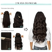baratos Extensões de cabelo com gancho-grampo em extensões de cabelo cabelo humano real 5pcs 80g balayage marrom chocolate a mel loiro 18 polegadas portas extensões de cabelo grampo em extensões de cabelo liso natural