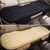 cheap Car Seat Covers-Plush Plaid Thicken Warm Car Seat Cushion Pad Car Seat Protector Car Front Rear Seat Covers For Car SUV Truck Car Accessories