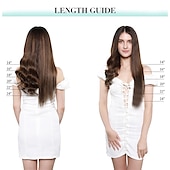 baratos Extensões de cabelo com gancho-grampo em extensões de cabelo cabelo humano real 5pcs 80g balayage marrom chocolate a mel loiro 18 polegadas portas extensões de cabelo grampo em extensões de cabelo liso natural