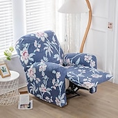 cheap Recliner Chair Cover-Stretch Recliner Cover Recliner Covers 1 Seater Armchair Couch Slipcover with Elastic Loop, Anti-cat Scratch Furniture Protector for Kids, Pets, Dogs, Cats