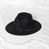 preiswerte Partyhut-Hüte Wolle / Acryl Fedora-Hut Formal Hochzeit Einfach Mit Pure Farbe Kopfschmuck Kopfbedeckung