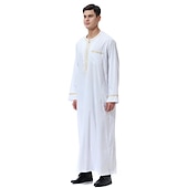 رخيصةأون عربي مسلم-رجالي رداء - روب ثوب / جبة ديني سعودي عربي العربية مسلم رمضان بالغين / قمصان الرضعثوب الراقص