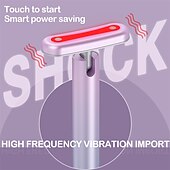 preiswerte Gesichts-Massagegerät-LED-Rotlichttherapie Gesicht Auge dunkle Flecken Hyperpigmentierung Mini-Mikrostrom kleiner Zauberstab elektrisches Gesichtsmassagegerät Anti-Aging straffendes Schönheitswerkzeug