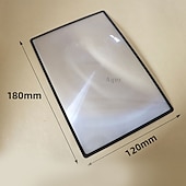 voordelige Kantoor artikelen-1 st a4 kaart lezen pvc vergrootglas groot gebied ultradunne visitekaartje type vergrootglas, 3x (300%) pagina vergrotende lens, lezen vergrootglas voor ouderen, terug naar school cadeau