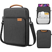 baratos Bolsas, estojos e luvas para laptop-bolsa de ombro para laptop capa para tablet compatível com macbook air pro hp dell lenovo asus chromebook capa para notebook bolsa de viagem bolsa de transporte capa para laptop com alça