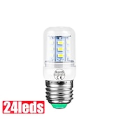 economico Lampadine LED a pannocchia-Luci mais led 5w - e27 t 24 perline led 220 v