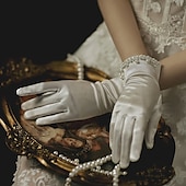 billige Tilbehør og mer-Elegant 1950-tallet 1920-tallet Hansker Brude Normal Den store Gatsby Dame Bryllup Fest / aften Skoleball Voksne Hansker