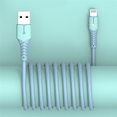 economico Cavetti per cellulari-Cavo di ricarica rapida in silicone liquido a 3 colori per iPhone 13 mini 12 pro max x xr 11 xs 8 7 6s 5 se cavi di ricarica per cavo dati USB